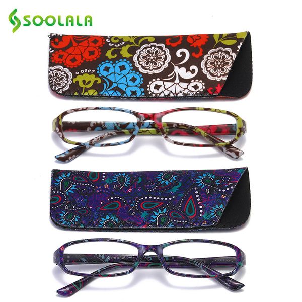 soolala 2pcs floral printed spring hinge reading glasses women eyewear presbyopic woman reader reading glasses with cases, White;black
soolala 2pcs floral printed spring hinge reading glasses women eyewear presbyopic woman reader reading glasses with cases, White;black