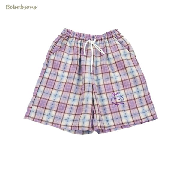elastic waist preppy style women casual loose shorts cotton purple plaid cartoon printed ladies shorts summer new, White;black
elastic waist preppy style women casual loose shorts cotton purple plaid cartoon printed ladies shorts summer new, White;black