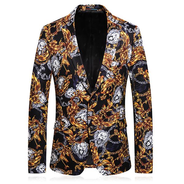 asian size fashion mens blazer jacket slim fit floral suit tuxedos trend gold print flowers party host stage costumes men blazer, White;black
asian size fashion mens blazer jacket slim fit floral suit tuxedos trend gold print flowers party host stage costumes men blazer, White;black