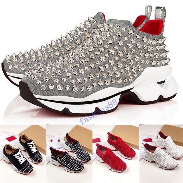 us12 fashion luxury red bottom men women casual shoes spikes rivets rhinestone dress party walking shoes sneakers chaussures de sport, Black
us12 fashion luxury red bottom men women casual shoes spikes rivets rhinestone dress party walking shoes sneakers chaussures de sport, Black