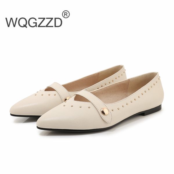 2020 spring women rivets flats casual flat shoes women genuine leather loafers shoes woman, Black
2020 spring women rivets flats casual flat shoes women genuine leather loafers shoes woman, Black