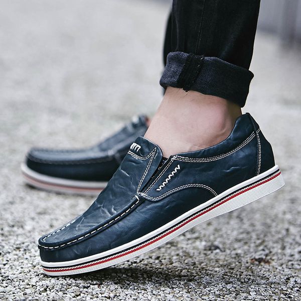 comfortable new men shoes genuine leather casual shoes footwear chaussures flats for men slip on lazy large size 38-47, Black
comfortable new men shoes genuine leather casual shoes footwear chaussures flats for men slip on lazy large size 38-47, Black