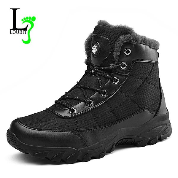 men outdoor boots non-slip wainter super warm shoes with fur fashion sneakers men footwear causual ankle snow boots big size 49, Black
men outdoor boots non-slip wainter super warm shoes with fur fashion sneakers men footwear causual ankle snow boots big size 49, Black