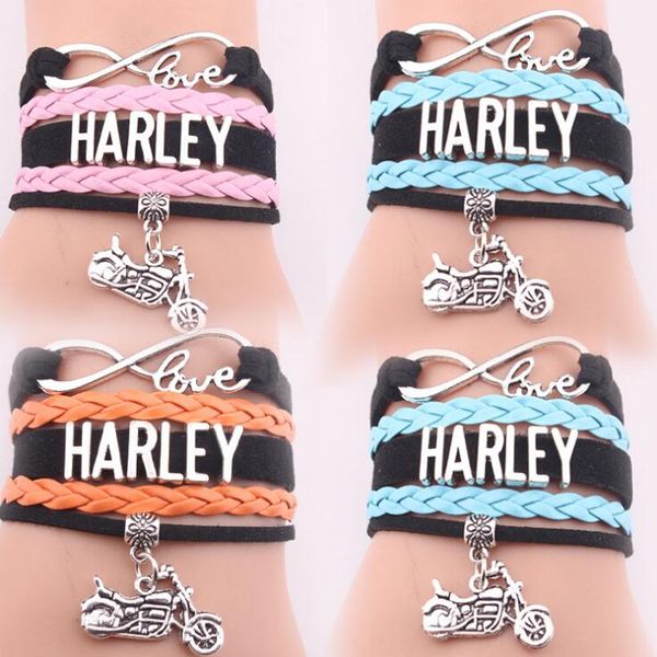 harley motorcycle charm biker bracelets multi layer infinity love handmade leather bracelet for women&men harley letter bracelet, Golden;silver
harley motorcycle charm biker bracelets multi layer infinity love handmade leather bracelet for women&men harley letter bracelet, Golden;silver