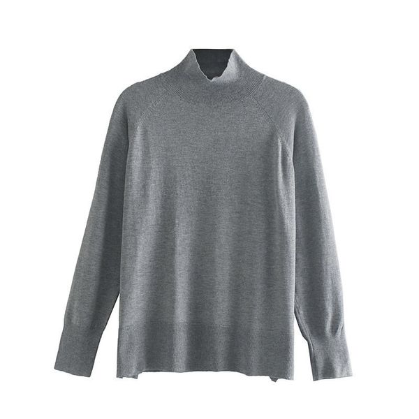 popular new spicy dry tofu 45-9163 european and american fashion half a turtleneck sweater, White;black
popular new spicy dry tofu 45-9163 european and american fashion half a turtleneck sweater, White;black