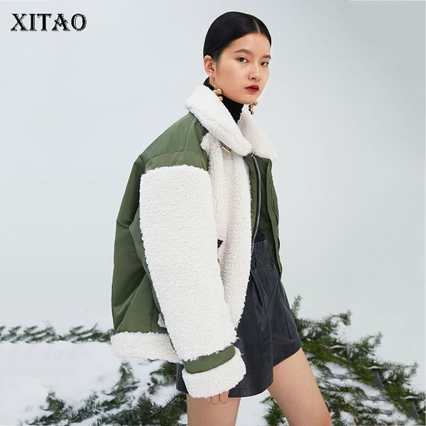xitao lambswool splice winter coat women fashion loose plus size short parka streetwear trend winter clothes women new dmy1703, Black
xitao lambswool splice winter coat women fashion loose plus size short parka streetwear trend winter clothes women new dmy1703, Black