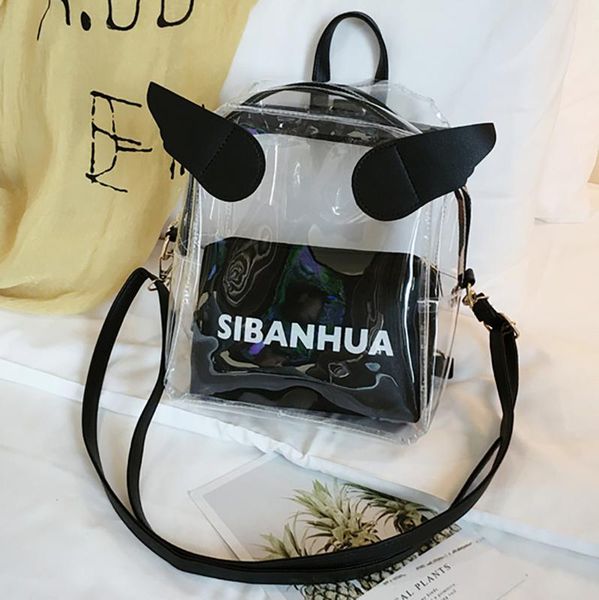 woman mini shoulder bag 2020 girls jelly backpacks teenager transparent clear bags kawaii shopping bags bolsa fenimina 2pcs bag
woman mini shoulder bag 2020 girls jelly backpacks teenager transparent clear bags kawaii shopping bags bolsa fenimina 2pcs bag