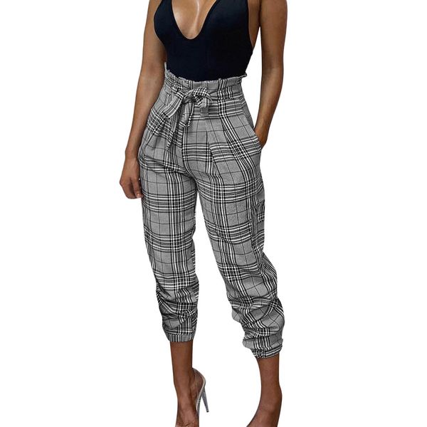 casual bow lattice loose pants long pants high waist loose belt women new summer wide leg striped elasticated trousers #ju, Black;white
casual bow lattice loose pants long pants high waist loose belt women new summer wide leg striped elasticated trousers #ju, Black;white