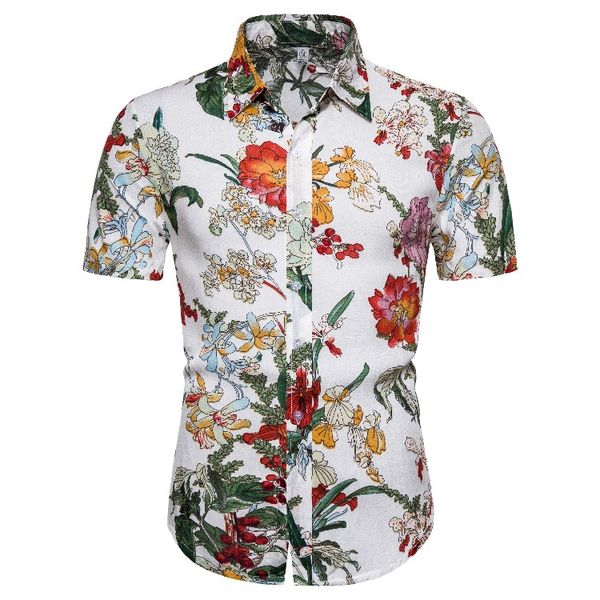 men's summer brand new short sleeve hawaiian beach vacation business shirts in european and american sizes mens dress shirts, White;black
men's summer brand new short sleeve hawaiian beach vacation business shirts in european and american sizes mens dress shirts, White;black