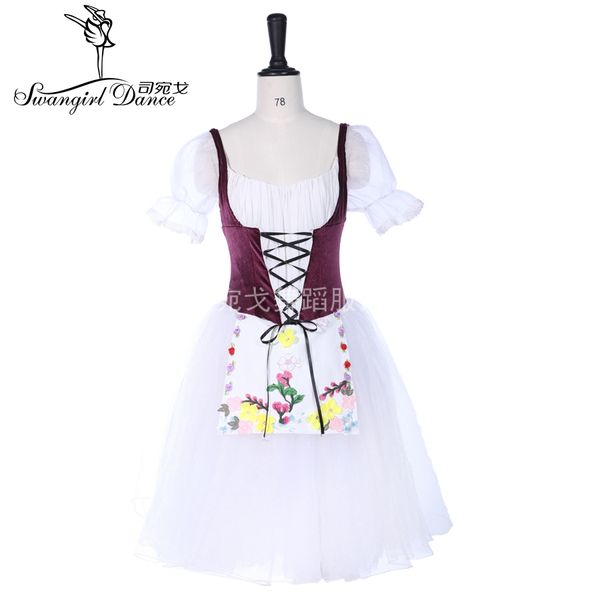 ballet stage costume la fille mal gardee women girls professional ballet long tutu dress wine romantic ballet tutu costume bt9252, Black;red
ballet stage costume la fille mal gardee women girls professional ballet long tutu dress wine romantic ballet tutu costume bt9252, Black;red