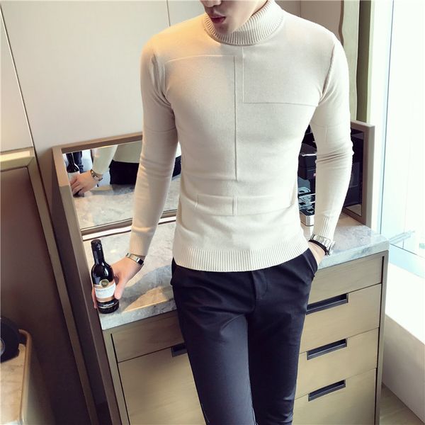 7 solid color men turtleneck sweater male casual sweater men turtleneck slim fit knitted mens pullover sweaters, White;black
7 solid color men turtleneck sweater male casual sweater men turtleneck slim fit knitted mens pullover sweaters, White;black