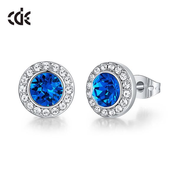 cde jewelry 12 color crystals from round cut stud earrings women wedding bridesmaid gift boucle d'oreille, Golden;silver
cde jewelry 12 color crystals from round cut stud earrings women wedding bridesmaid gift boucle d'oreille, Golden;silver