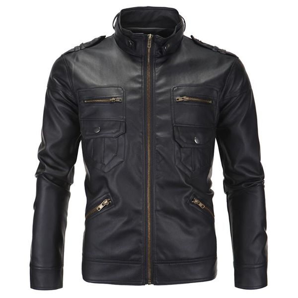 men's fur & faux isurvivor2021 autumn european and american leather jackets stand collar motorcycle jacket fashion city, Black
men's fur & faux isurvivor2021 autumn european and american leather jackets stand collar motorcycle jacket fashion city, Black