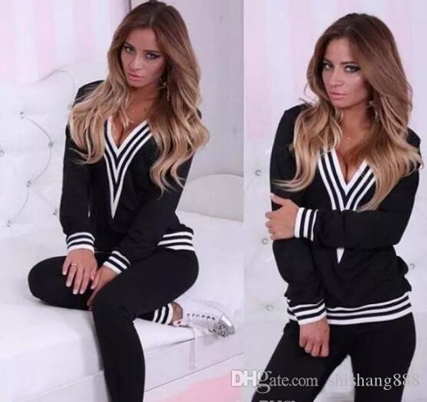новые женщины хлопок tracksuit марка толстовки спортивный костюм set v шеи sexy толстовка + pant серый черный беговая femme плюс размер s-xl, White
новые женщины хлопок tracksuit марка толстовки спортивный костюм set v шеи sexy толстовка + pant серый черный беговая femme плюс размер s-xl, White