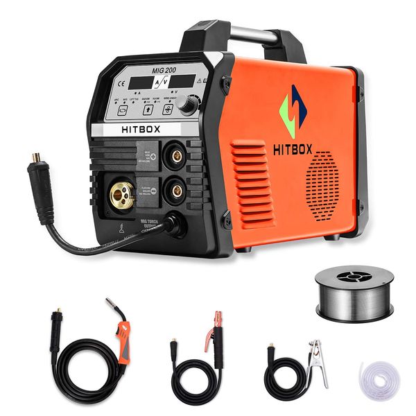 hitbox mig welder 200amp 220v inverter mig arc lift tig gas gasless welding machine 1.0mm flux cored wire welding equipment
hitbox mig welder 200amp 220v inverter mig arc lift tig gas gasless welding machine 1.0mm flux cored wire welding equipment