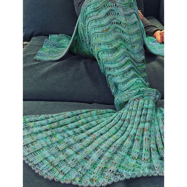 new 180*90cm soft warm hand blanket hollow ripple wearable wool knit mermaid blanket air conditioner sofa cover
new 180*90cm soft warm hand blanket hollow ripple wearable wool knit mermaid blanket air conditioner sofa cover