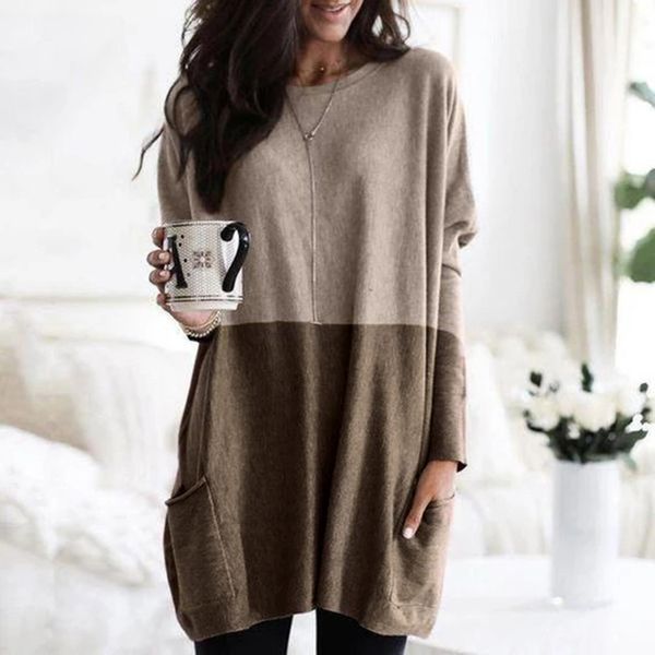 jaycosin autumn women long t-shirt o-neck loose patchwork long sleeve pocket pullovers tshirt camiseta mujer s-5xl 19nov7, White
jaycosin autumn women long t-shirt o-neck loose patchwork long sleeve pocket pullovers tshirt camiseta mujer s-5xl 19nov7, White
