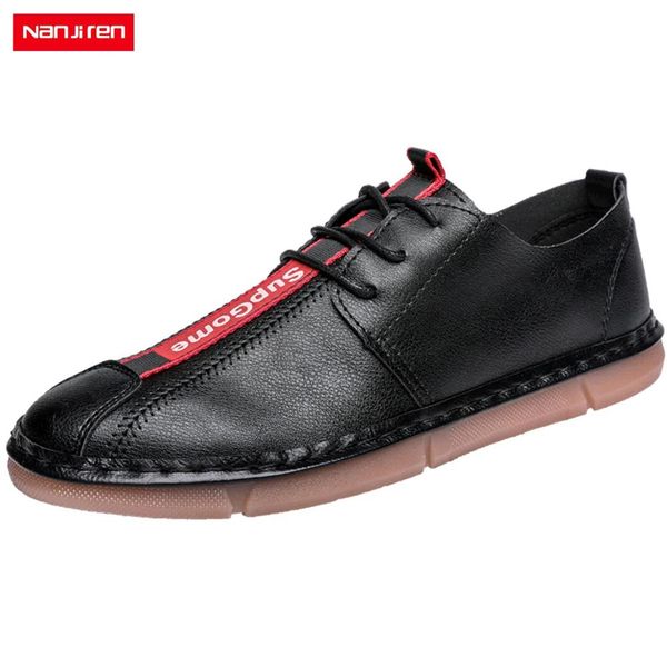 nanjiren men's shoes white black genuine leather breathable casual fashion comfortable male footwear walking
nanjiren men's shoes white black genuine leather breathable casual fashion comfortable male footwear walking