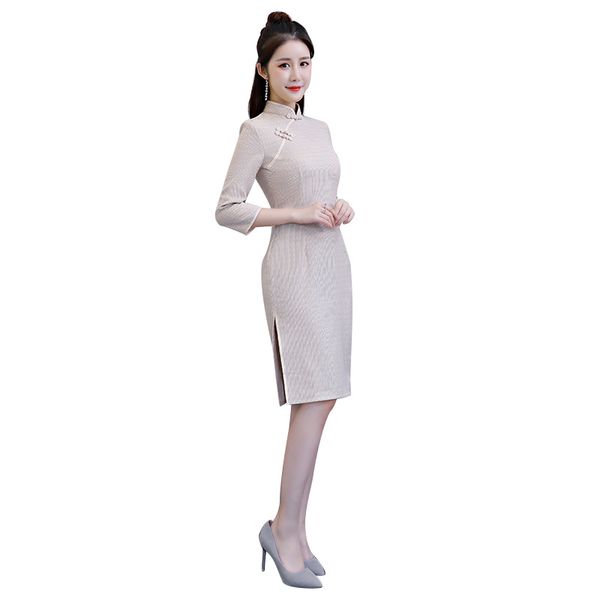 new cotton plaid chinese traditional women qipao vintage oriental female cheongsam novelty chinese formal dress l xl xxl 3xl, Red
new cotton plaid chinese traditional women qipao vintage oriental female cheongsam novelty chinese formal dress l xl xxl 3xl, Red