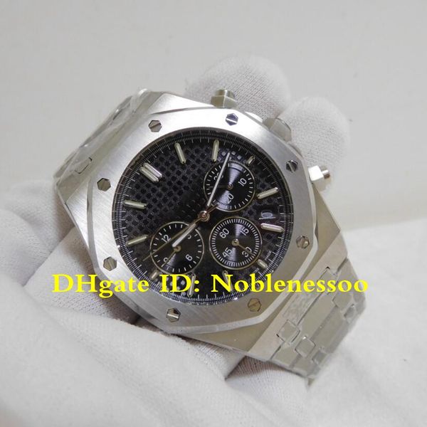 6 style wristwatch mens oak chronograph watch 41mm black dial 26320st.oo.1220st.01 steel bracelet chrono work quartz men's watches, Slivery;brown
6 style wristwatch mens oak chronograph watch 41mm black dial 26320st.oo.1220st.01 steel bracelet chrono work quartz men's watches, Slivery;brown