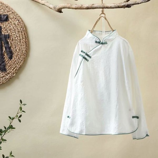 new autumn wind cotton stand collar plate buttons republican obscure shirt female short shirt tricolor, Red
new autumn wind cotton stand collar plate buttons republican obscure shirt female short shirt tricolor, Red