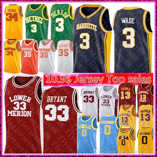 ncaa dwyane 3 wade allen 3 iverson high school jersey james 13 harden kevin 35 durant russell 0 westbrook jerseys, Black
ncaa dwyane 3 wade allen 3 iverson high school jersey james 13 harden kevin 35 durant russell 0 westbrook jerseys, Black