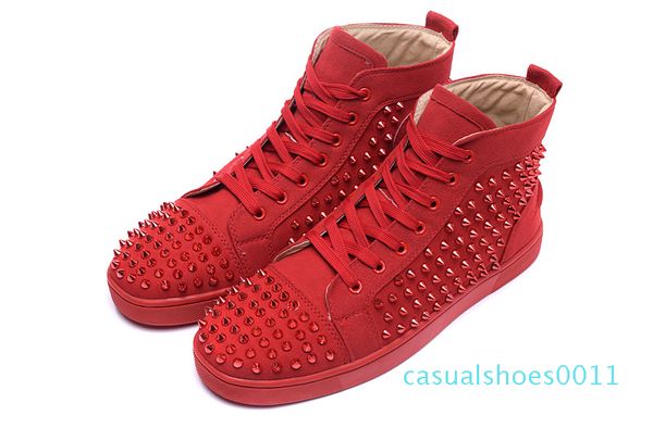original box red bottom sneakers for men women red bottom spike shoes fashion luxury designer shoes high leather wedding party cc11, Black
original box red bottom sneakers for men women red bottom spike shoes fashion luxury designer shoes high leather wedding party cc11, Black