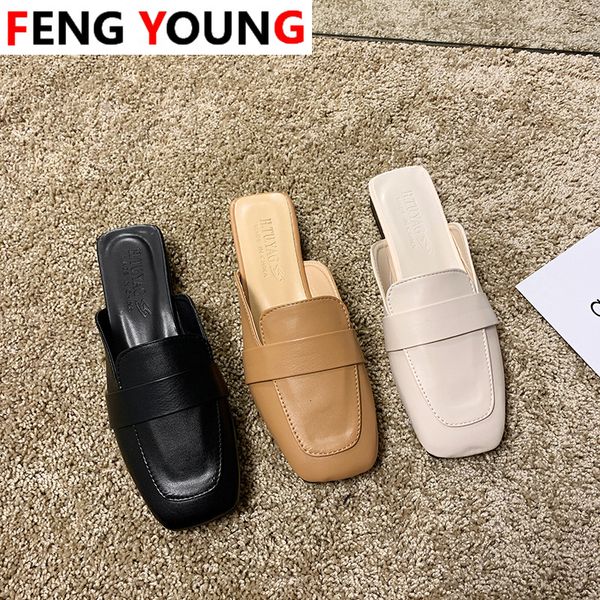 2020 женщина мулы толстые низкие каблуки крышки квадратные носком сандалии твердая кожа повседневная обувь слайды новые летние половина женс, Black
2020 женщина мулы толстые низкие каблуки крышки квадратные носком сандалии твердая кожа повседневная обувь слайды новые летние половина женс, Black