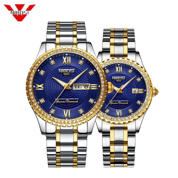 nibosi pair couple watch mens watches quartz watch women ladies dress wristwatch fashion casual lovers, Slivery;brown
nibosi pair couple watch mens watches quartz watch women ladies dress wristwatch fashion casual lovers, Slivery;brown