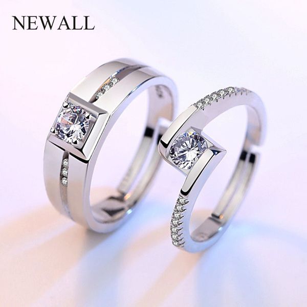 2pcs/set classic couple wedding open ring bijoux female fashion jewelry silver cz engagement ring women promise gift wholesale
2pcs/set classic couple wedding open ring bijoux female fashion jewelry silver cz engagement ring women promise gift wholesale