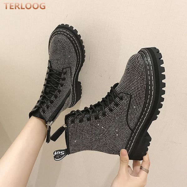 winter women pumps dress boots platform fashion rhinestone lace up round toe mid heels snow botas women shoes mujer x963, Black
winter women pumps dress boots platform fashion rhinestone lace up round toe mid heels snow botas women shoes mujer x963, Black