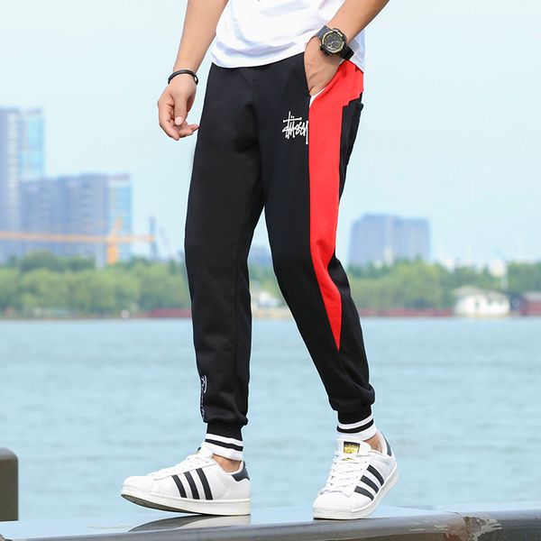 stussys classic tide brand guard pants men designer sports pants stitching beam jeans street hip hop pants trend sports trouser, Black
stussys classic tide brand guard pants men designer sports pants stitching beam jeans street hip hop pants trend sports trouser, Black