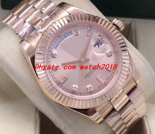 luxury watch 41mm ii 18k rose gold steel bracelet mens watch diamond dial box 218235 automatic fashion men's watches wristwatch, Slivery;brown
luxury watch 41mm ii 18k rose gold steel bracelet mens watch diamond dial box 218235 automatic fashion men's watches wristwatch, Slivery;brown