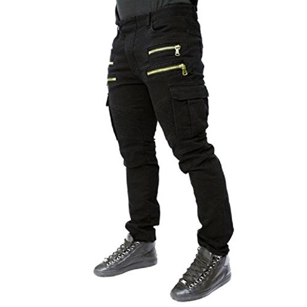 shilanmei mens punk hipster skinny straight denim biker jeans pants trousers street wear, Blue
shilanmei mens punk hipster skinny straight denim biker jeans pants trousers street wear, Blue