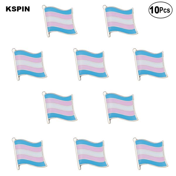 transgender pride flag shape lapel pin flag badge brooch pins badges 10pcs a lot, Gray
transgender pride flag shape lapel pin flag badge brooch pins badges 10pcs a lot, Gray