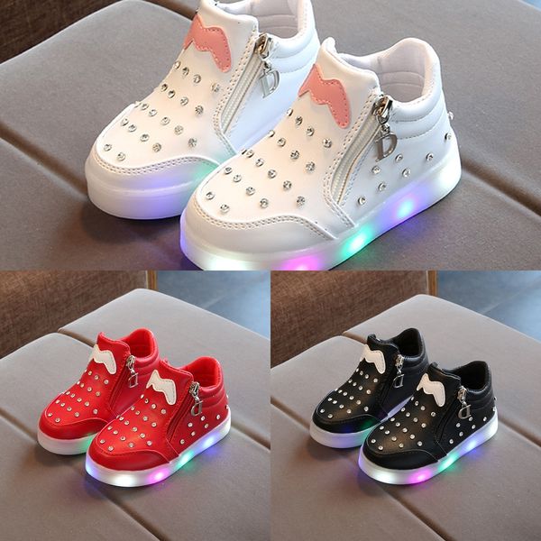 autumn 2020 sports lighting rhinestone cartoon led children's luminous children's shoes luminous soft bottom women's shoes, Black
autumn 2020 sports lighting rhinestone cartoon led children's luminous children's shoes luminous soft bottom women's shoes, Black