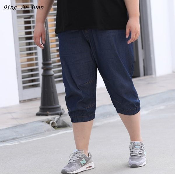 2019 summer womens calf length jeans harem pants plus size loose shorts jeans for women denim pants capris 5xl 6xl 7xl 120kg, Blue
2019 summer womens calf length jeans harem pants plus size loose shorts jeans for women denim pants capris 5xl 6xl 7xl 120kg, Blue