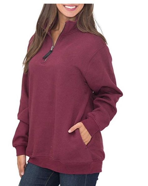 zip front cut sew stand neck pocket long sleeve sweatshirt autumn women casual pullovers casual jumper outwear, Black
zip front cut sew stand neck pocket long sleeve sweatshirt autumn women casual pullovers casual jumper outwear, Black
