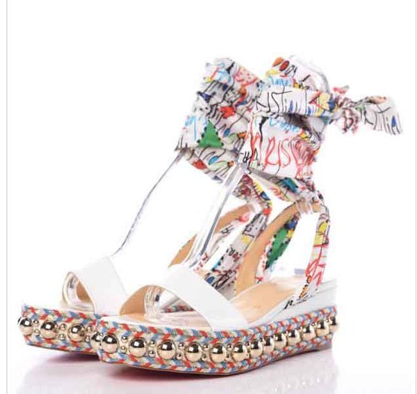 famous ladies red bottom levantinana wedges sandals graffiti ankle strap women's wedge flat ladies summer gladiator sandals party weddi, Black
famous ladies red bottom levantinana wedges sandals graffiti ankle strap women's wedge flat ladies summer gladiator sandals party weddi, Black