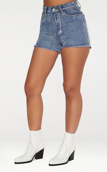 2019 women's casual summer high waisted short pants mid rise shorts frayed raw hem ripped denim jean shorts, Blue
2019 women's casual summer high waisted short pants mid rise shorts frayed raw hem ripped denim jean shorts, Blue
