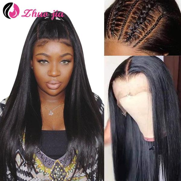 lace wigs zhuo jia brazilian straight front pre plucked human hair 13x4 frontal for women, Black;brown
lace wigs zhuo jia brazilian straight front pre plucked human hair 13x4 frontal for women, Black;brown
