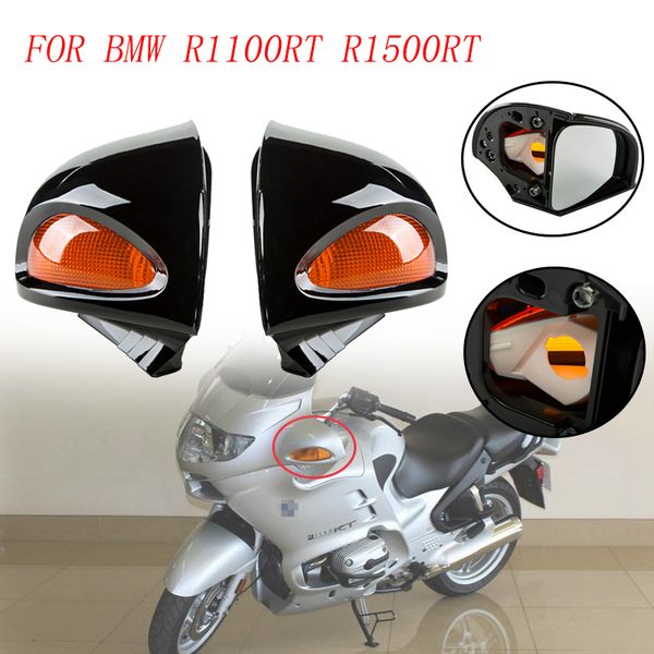 1 pair motorcycle rearview mirrors gloss black side blind spot glass mirror with amber turn signal lens for r1100rt r1500rt
1 pair motorcycle rearview mirrors gloss black side blind spot glass mirror with amber turn signal lens for r1100rt r1500rt