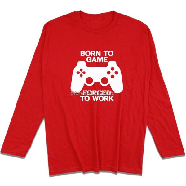 spring autumn tees cotton t-shirts casual fashion men's t shirt letter print born to game forced to work shirts streetwear
spring autumn tees cotton t-shirts casual fashion men's t shirt letter print born to game forced to work shirts streetwear