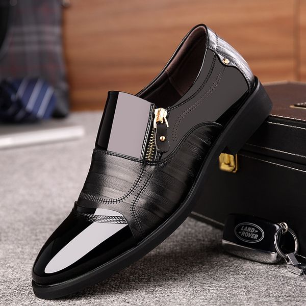 fxxg autumn new men's business dress shoes with zip casual shoes men fashion loafers men's oxfords 02# zapatos de hombre, Black
fxxg autumn new men's business dress shoes with zip casual shoes men fashion loafers men's oxfords 02# zapatos de hombre, Black