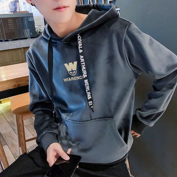 gold velet loose men's hoodies autumn 2019 hoody sweatshirts men hip hop fashion casual male hoodies sweatshirts couple wear, Black
gold velet loose men's hoodies autumn 2019 hoody sweatshirts men hip hop fashion casual male hoodies sweatshirts couple wear, Black