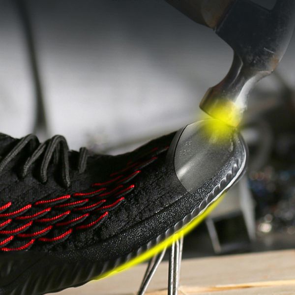men women work safety boots fashion lightweight sneakers safety boots shoe indestructible shoes construction work sneaker, Black
men women work safety boots fashion lightweight sneakers safety boots shoe indestructible shoes construction work sneaker, Black