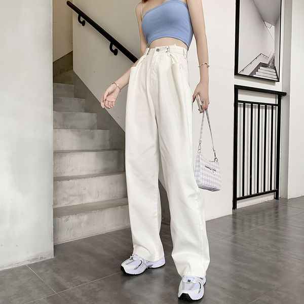 women's jeans white pant jean women wide leg summer high waits adjustable denim pants trouser korean loose casual, Blue
women's jeans white pant jean women wide leg summer high waits adjustable denim pants trouser korean loose casual, Blue