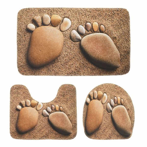zeegle pebble printed 3pcs bath mats set bathroom carpet non-slip mat for toilet bath rugs lid toilet cover bathroom floor mats
zeegle pebble printed 3pcs bath mats set bathroom carpet non-slip mat for toilet bath rugs lid toilet cover bathroom floor mats