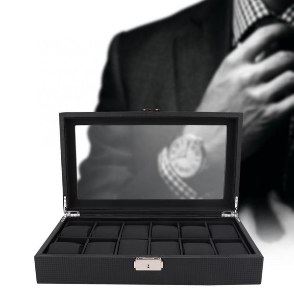12 slot watch leather box display case organizer jewelry storage black organizer holder watch storage jewelry qi, Black;blue
12 slot watch leather box display case organizer jewelry storage black organizer holder watch storage jewelry qi, Black;blue