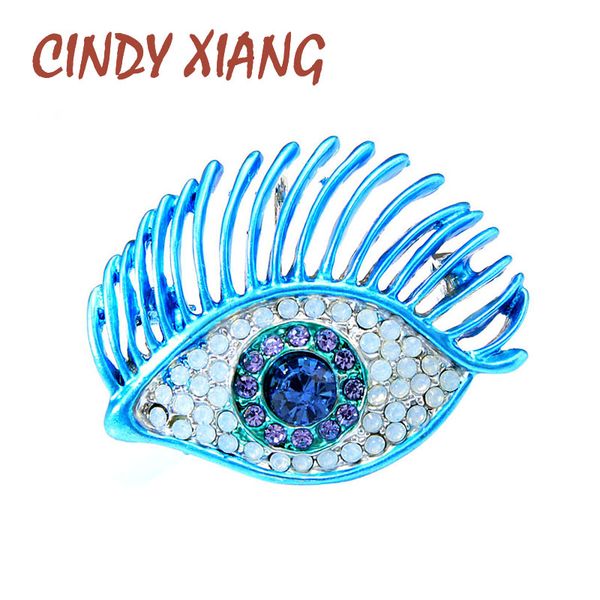 cindy xiang blue and purple color rhinestone big eye brooches for women fashion design enamel pin suit accessories ghood gift, Gray
cindy xiang blue and purple color rhinestone big eye brooches for women fashion design enamel pin suit accessories ghood gift, Gray